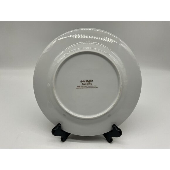 Gold Buffet Royal Gallery Teal Blue Faberge Egg Dessert Plate and Coffee Cup VTG - Picture 11 of 16